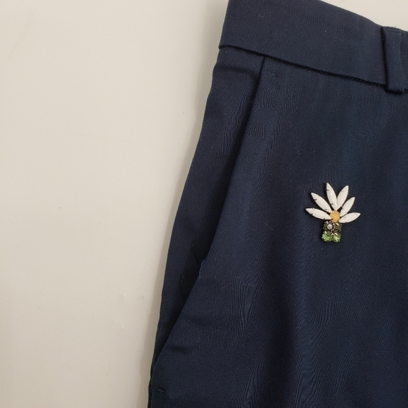 BANANA Republic Beaded Shorts in Navy Blue, Size 12P - Picture 2 of 8